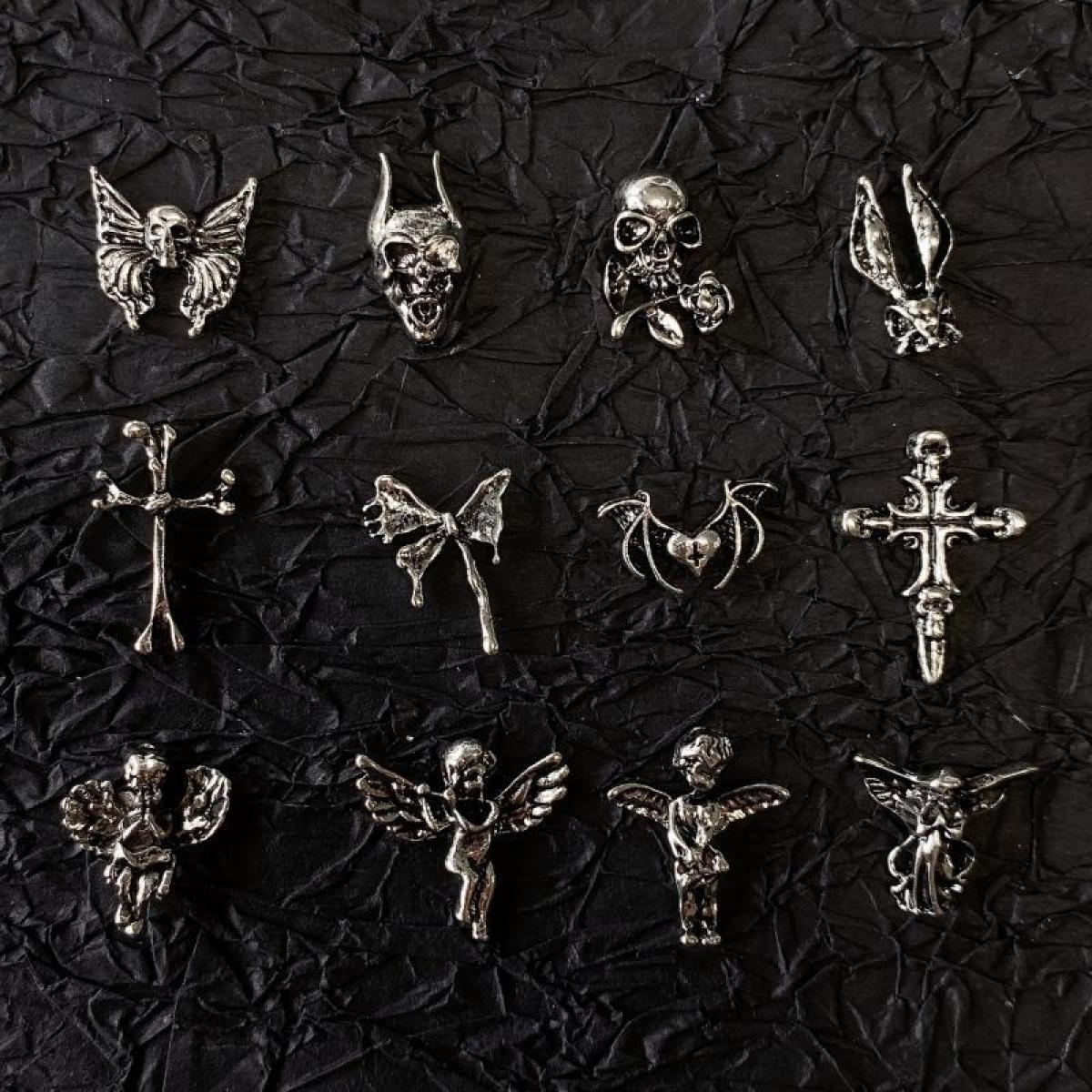 Nail Art Vampire - 10PCS 3D Punk Alloy Angel Statue