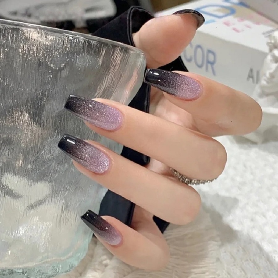 Nail Art Aesthetic - 24PCS/1BOX Galaxy Starlight Cat's Eye Nail