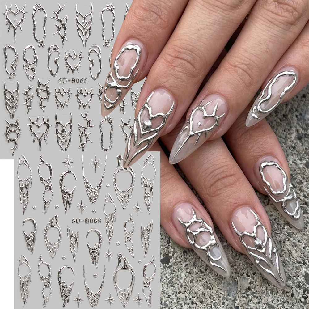 Nail Art Vampire - 2pcs Vintage Thorns Y2K Nail Art