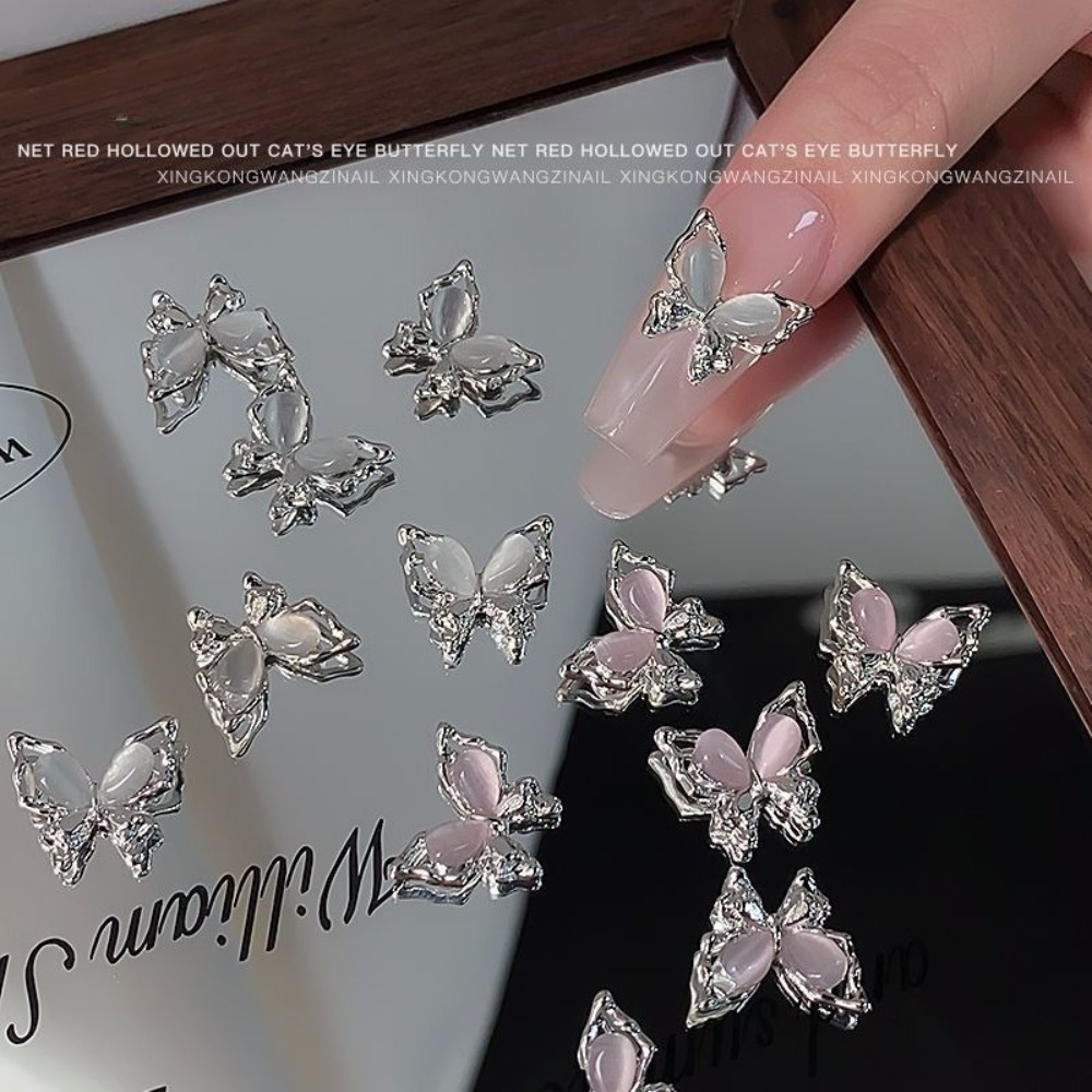 Nail Art Vampire - 5Pcs Butterfly Nail Art Jewelry New