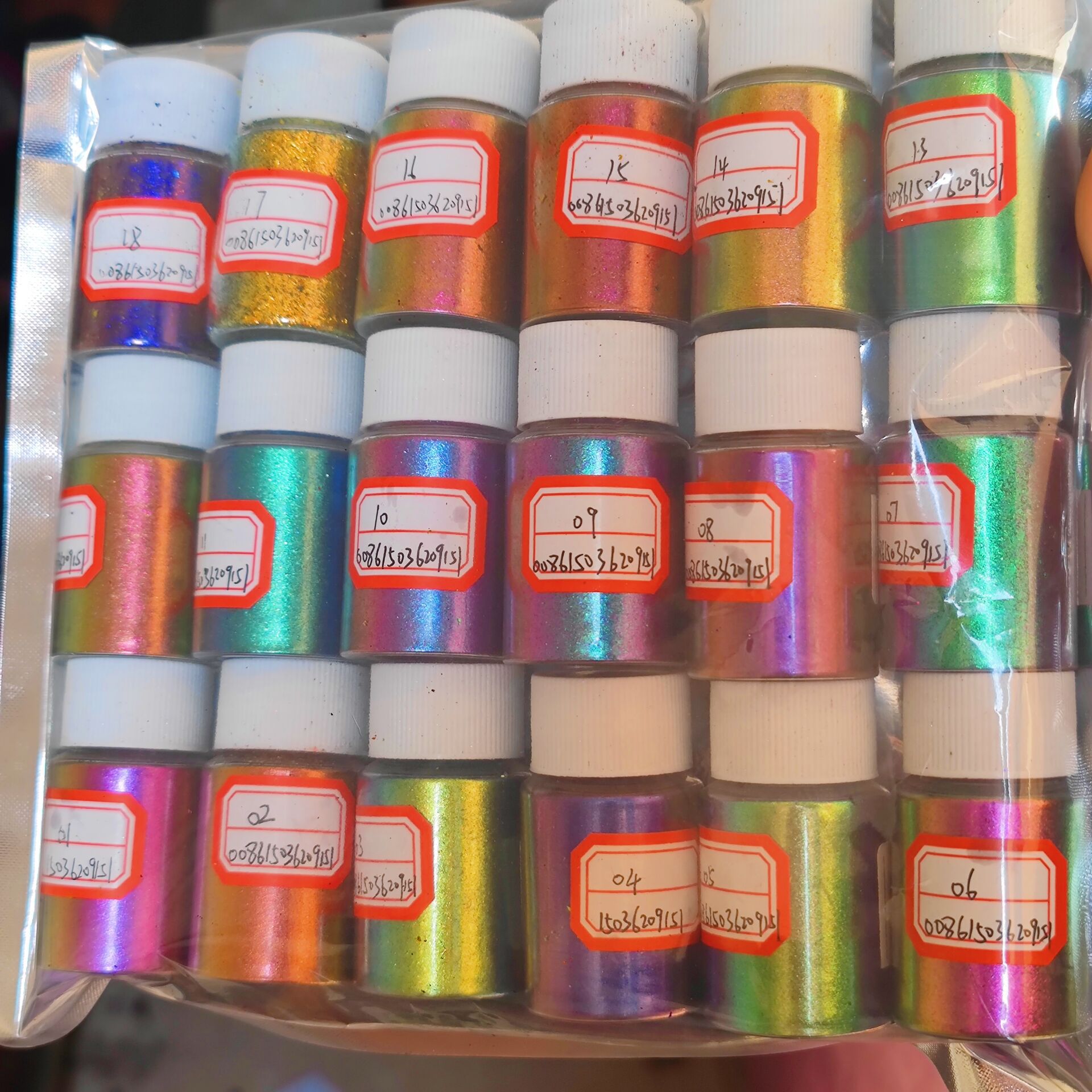 Nail Glitter Chrome - 10g/jar Chameleon Glitter Powder Holographic Chameleon