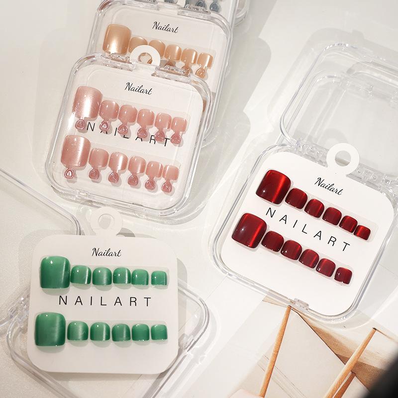 Nail Art Extension Cat Eye - 10 Pcs/Box French Fake Nails High