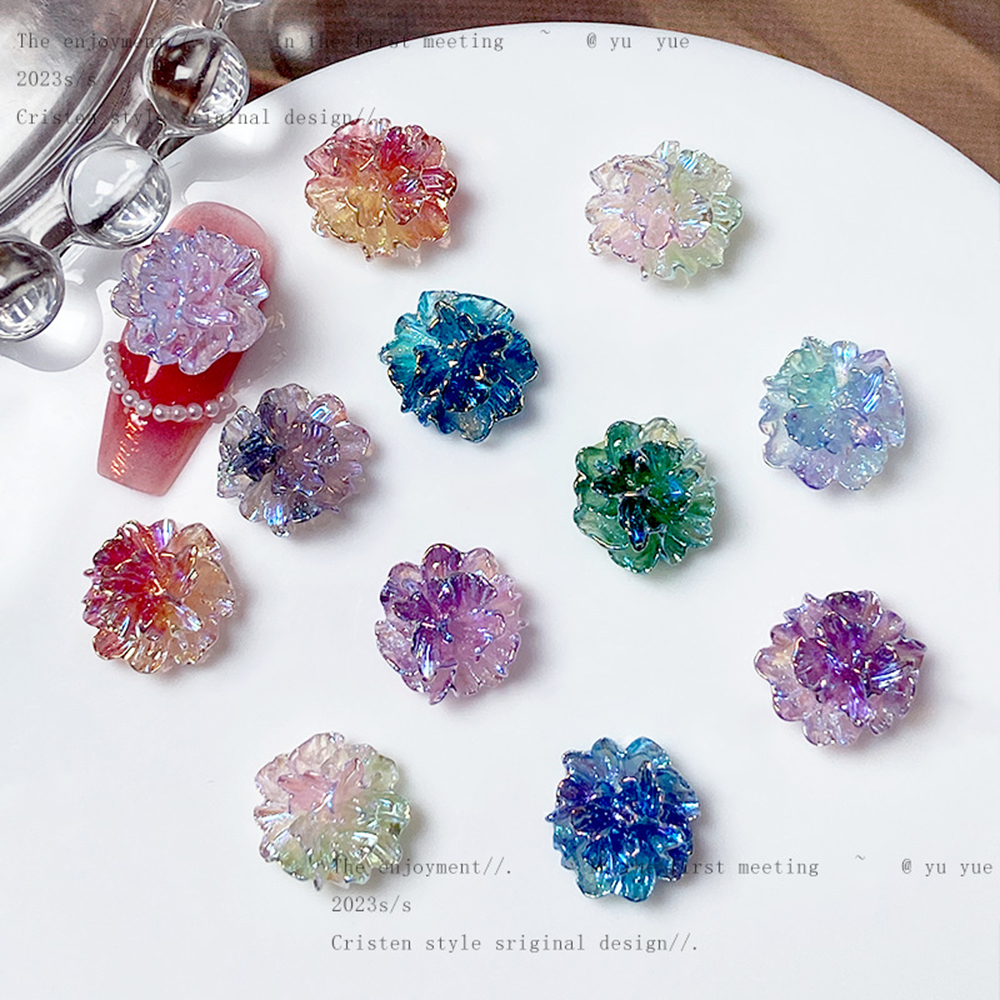 50pcs Tremella Flower Nail Cha - Nail Art Vampire ulasan dan harga