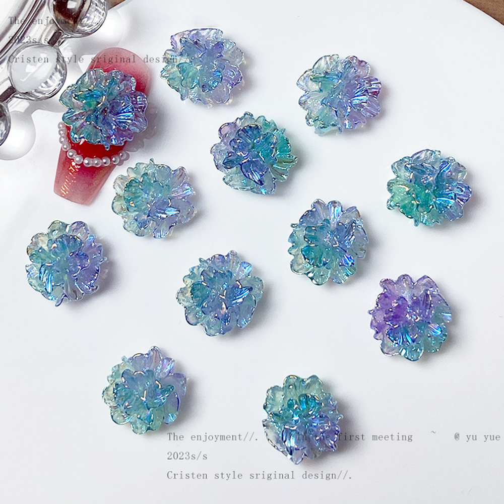50pcs Tremella Flower Nail Cha - Nail Art Vampire ulasan dan harga