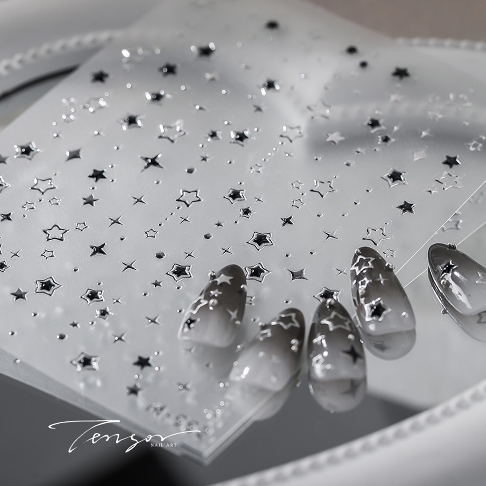 5D Luxury Star Nail Stickers f - Nail Art Vampire ulasan dan harga
