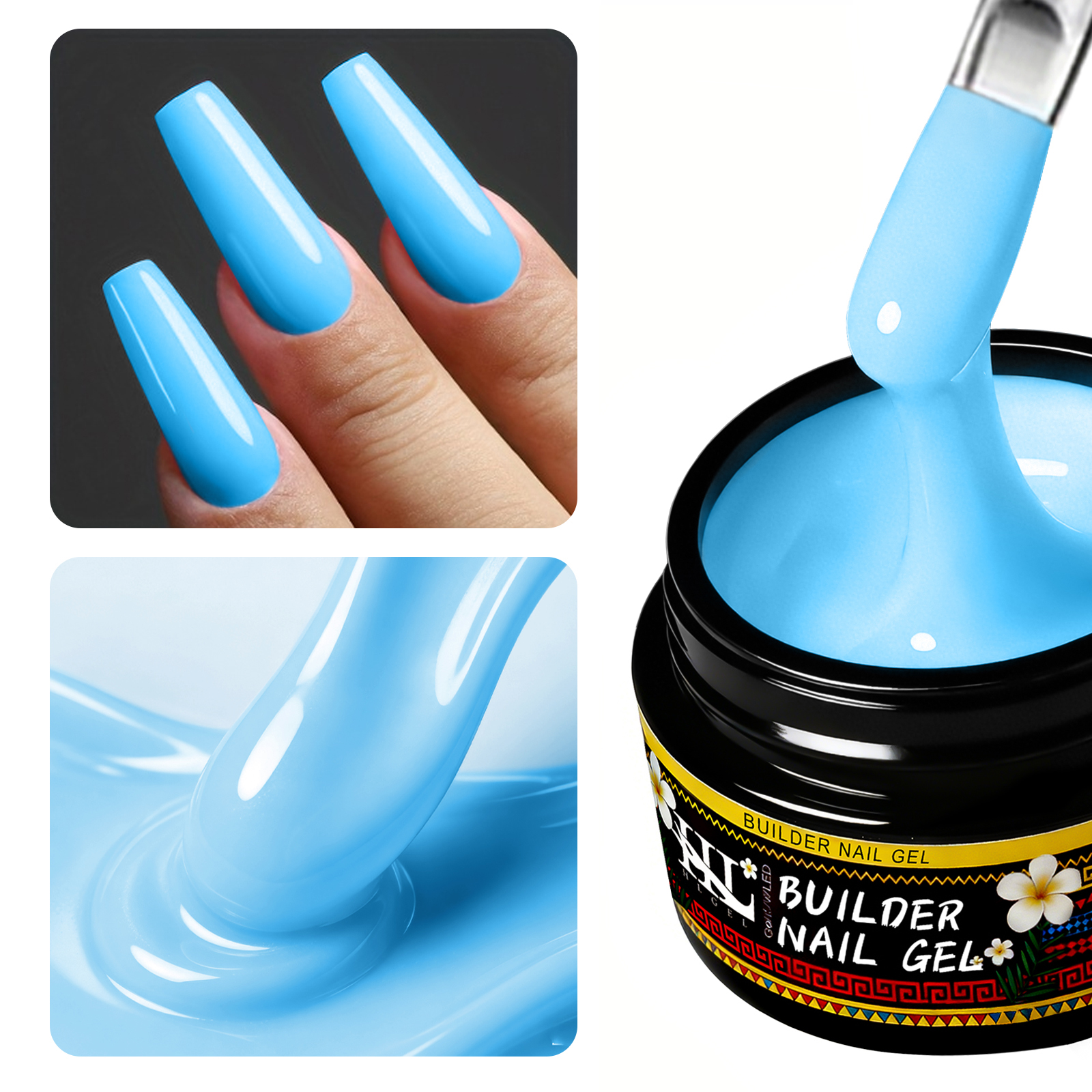 HL 20ml Hot Selling New Blue G - Nail Art Ice Blue ulasan dan harga