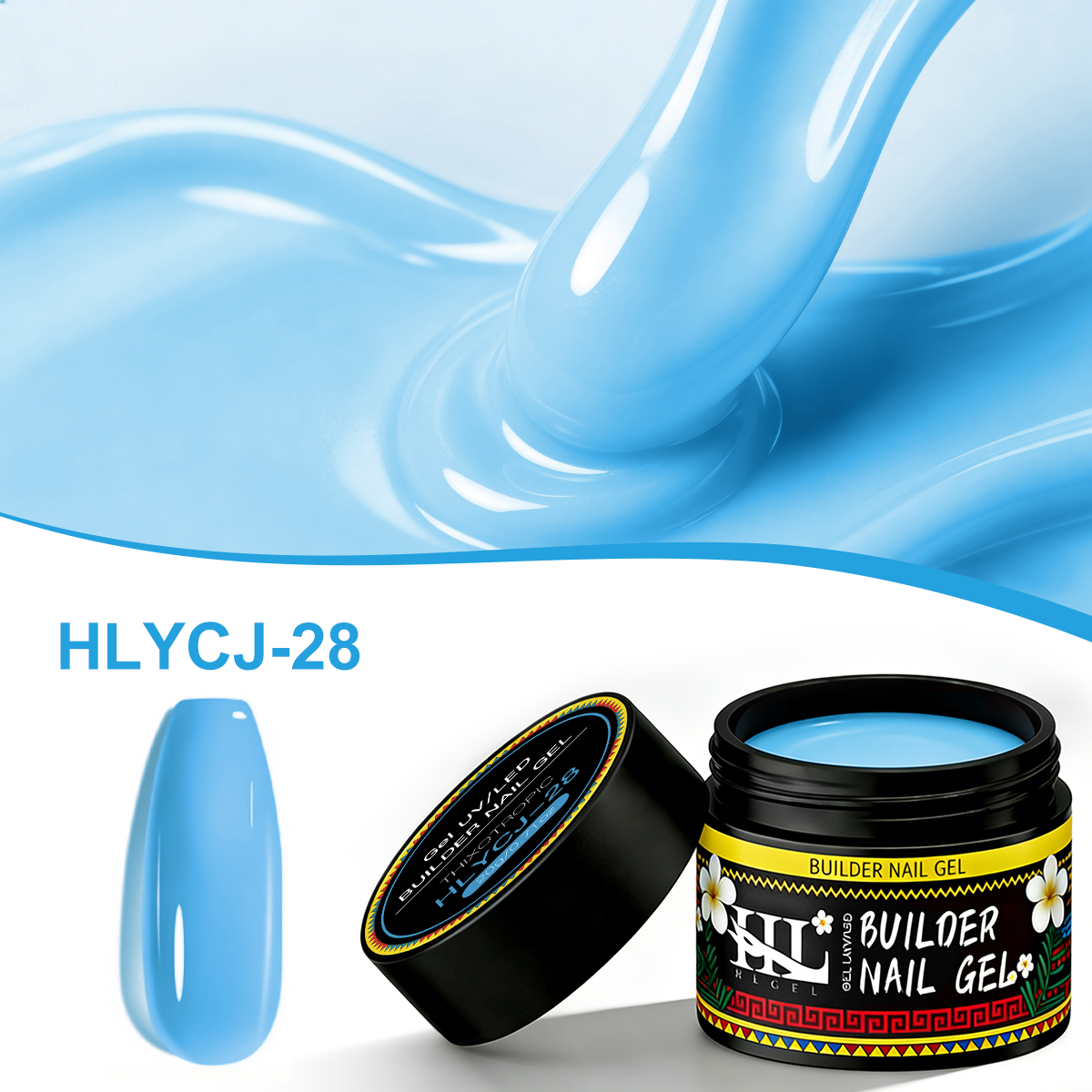 HL 20ml Hot Selling New Blue G - Nail Art Ice Blue ulasan dan harga