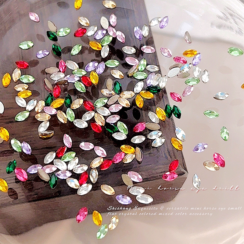300/1440Pcs Mini flat back Mar - Nail Art Xs ulasan dan harga