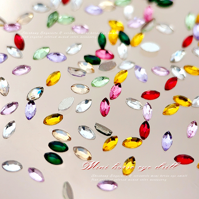 300/1440Pcs Mini flat back Mar - Nail Art Xs ulasan dan harga