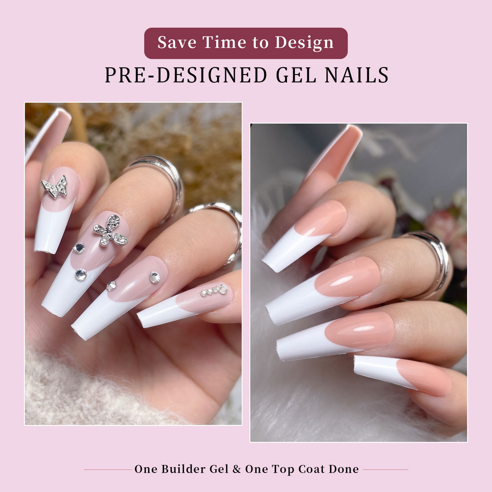 288Pcs Colorful French Tips Fa - Nail Art Extension ulasan dan harga
