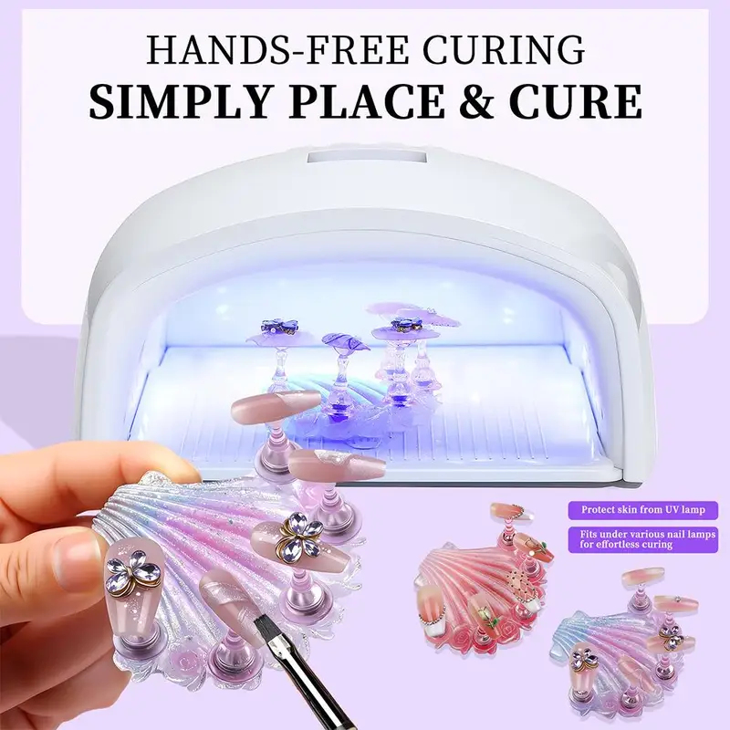 1Set Magnetic Nail Art Display - Nail Art Viral ulasan dan harga