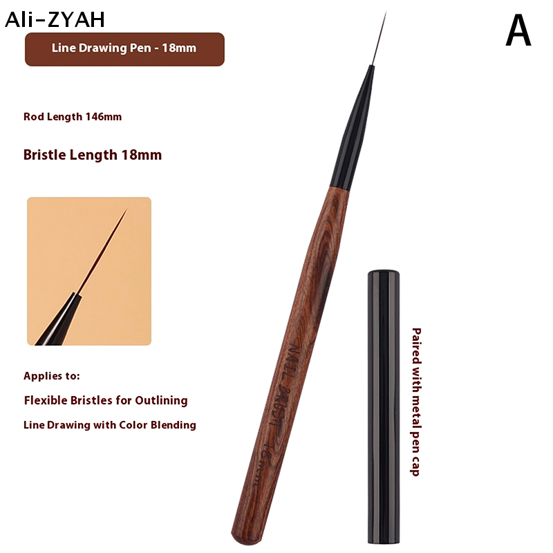 【ZYH】1/3Pcs Nail Art Liner Bru - Nail Art Brush Set ulasan dan harga