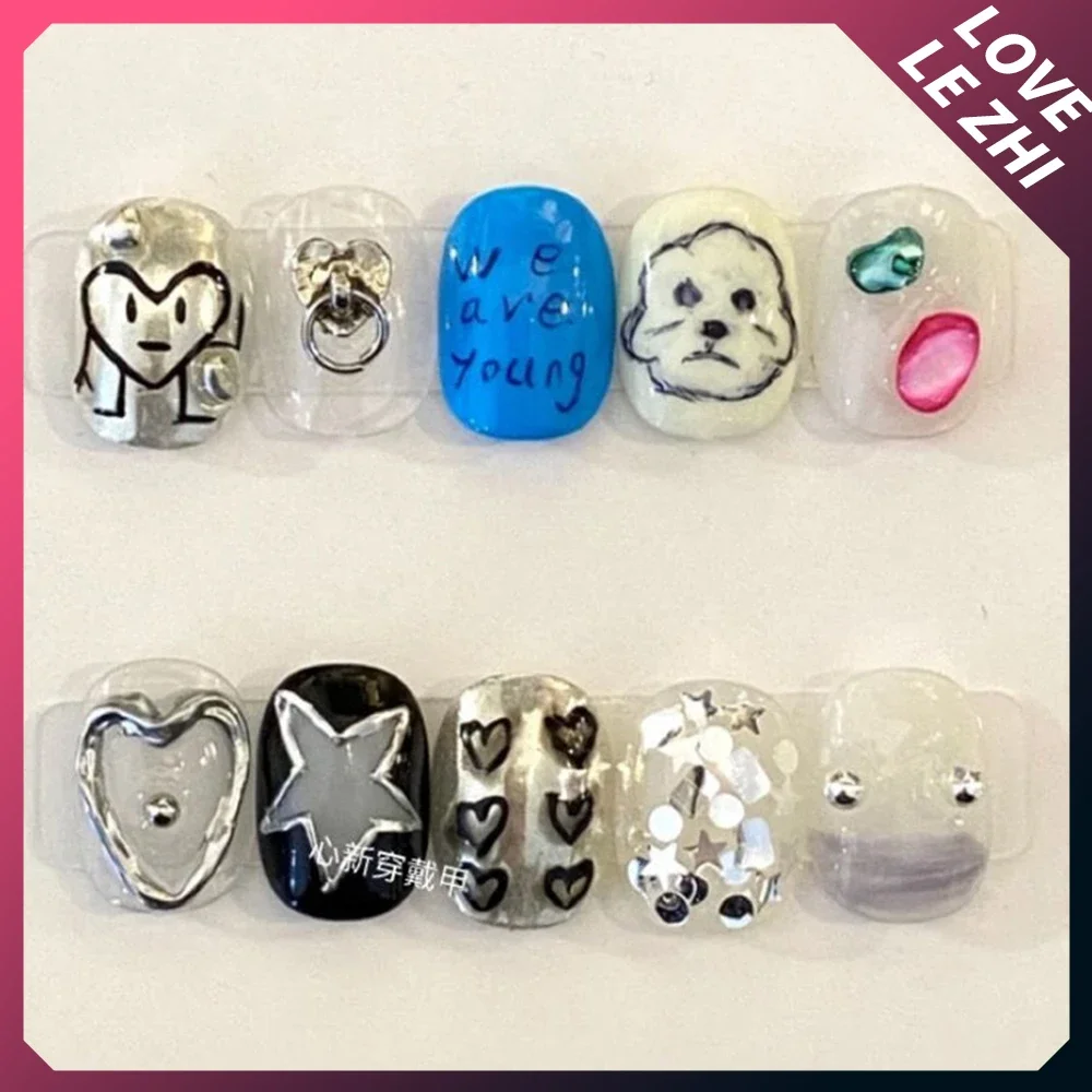 10Pcs Diy Creativity Funny Mas - Nail Art Xs ulasan dan harga