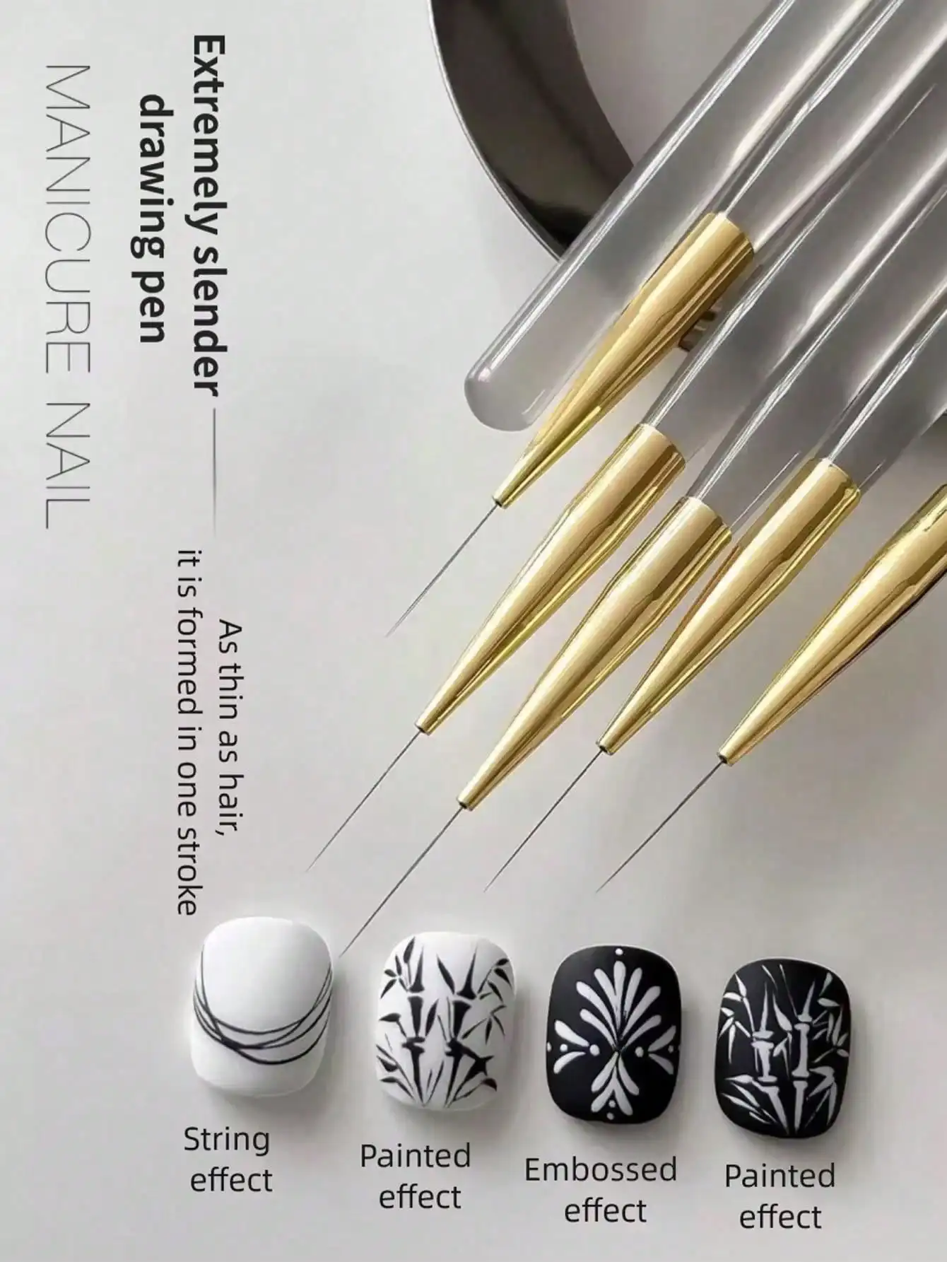 Delicate Stretching Nail Art P - Nail Art Vintage ulasan dan harga