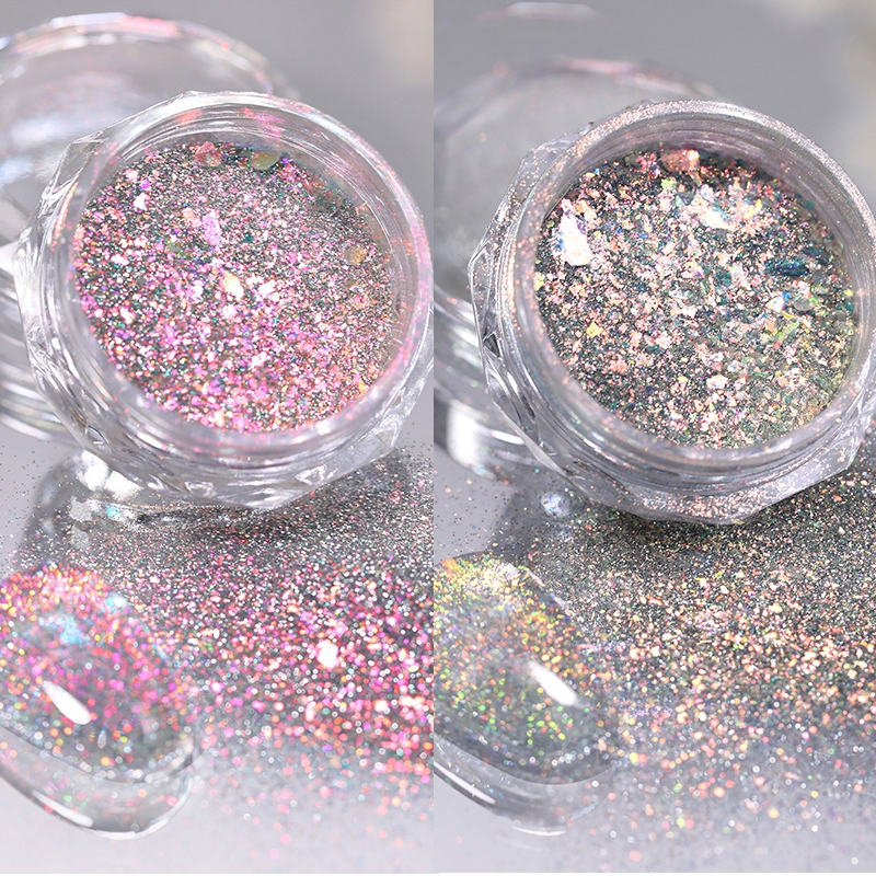 1 Box Multichrome Chameleonic  - Nail Glitter Chrome ulasan dan harga