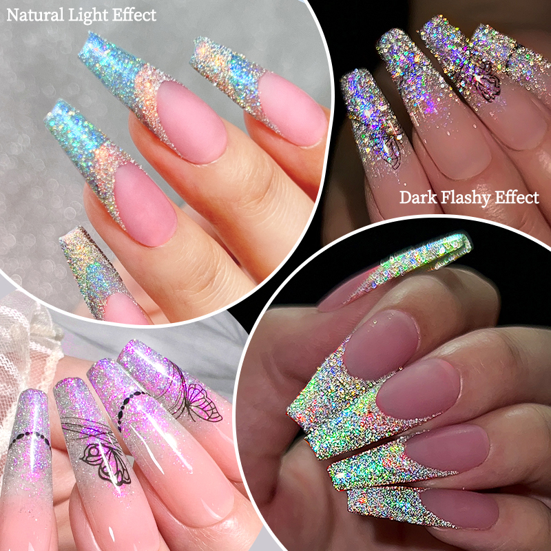 1 Box Multichrome Chameleonic  - Nail Glitter Chrome ulasan dan harga