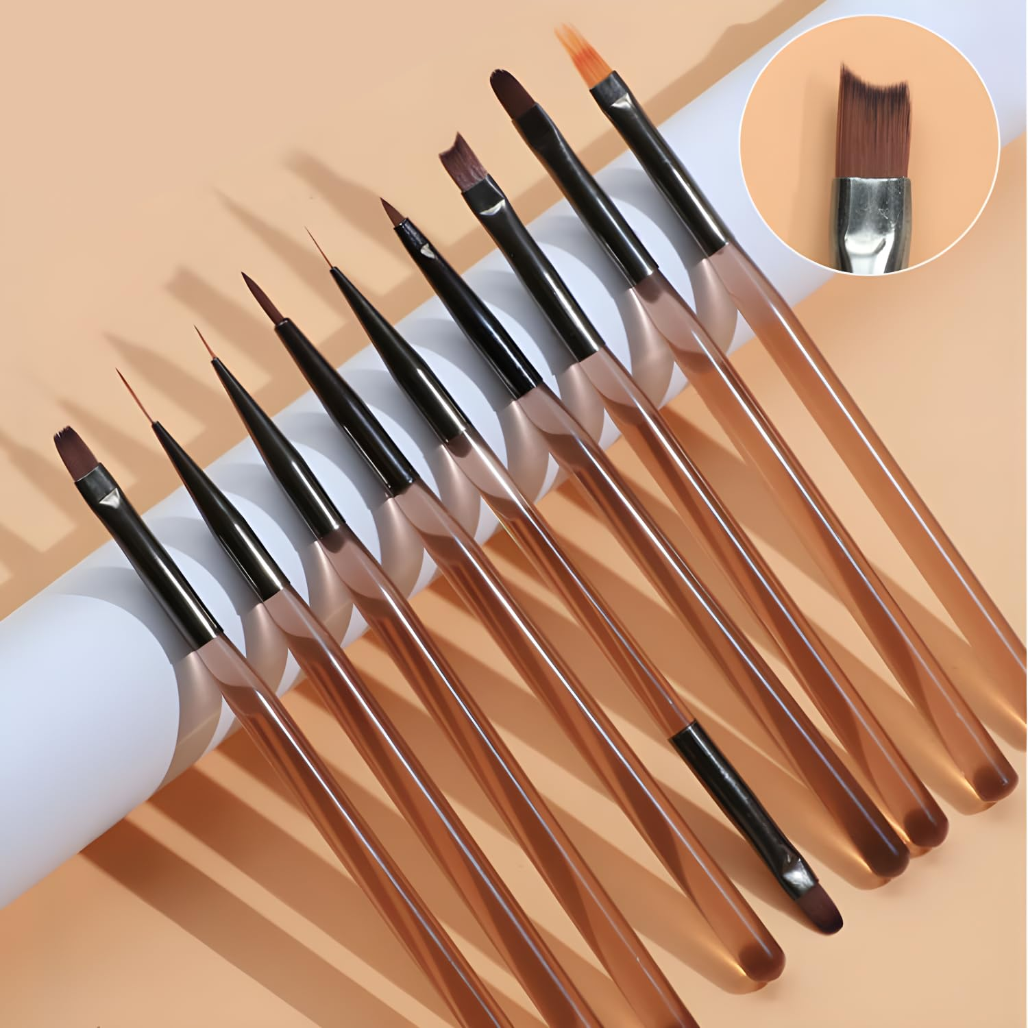 LINMANDA 9Pcs Nail Brush Liner - Nail Art Viral ulasan dan harga