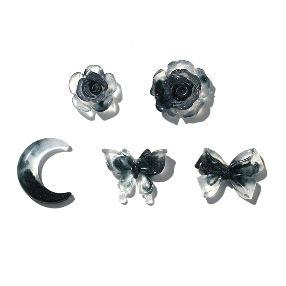 50pcs Mixed Nail Charms Dark M - Nail Art Vampire ulasan dan harga
