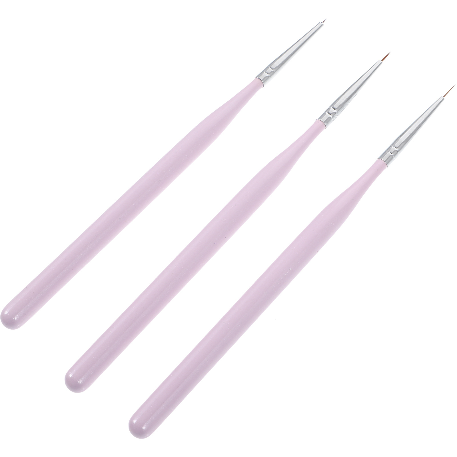 3Pcs Nail Art Brush Set Fine T - Nail Art Brush Set ulasan dan harga