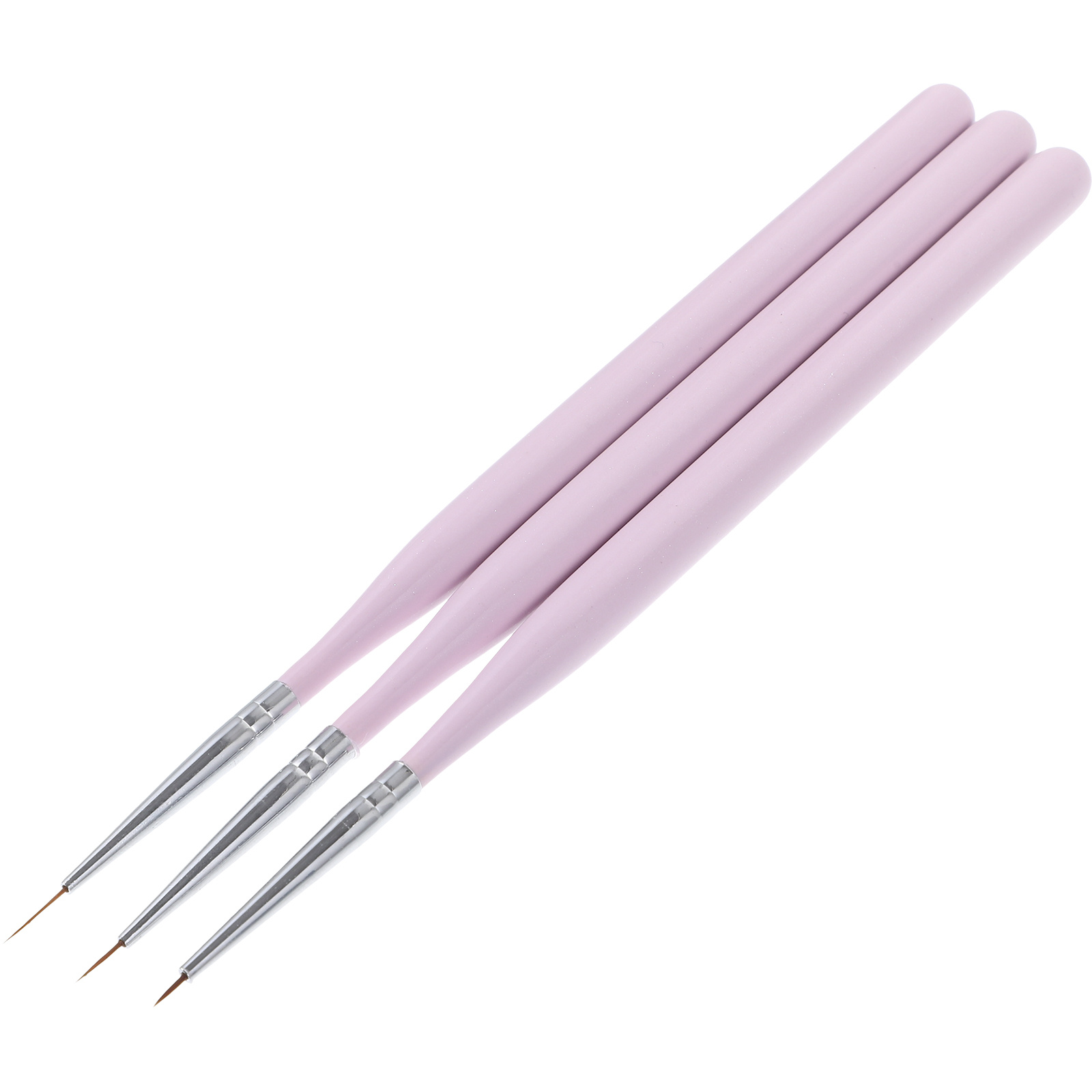 3Pcs Nail Art Brush Set Fine T - Nail Art Brush Set ulasan dan harga