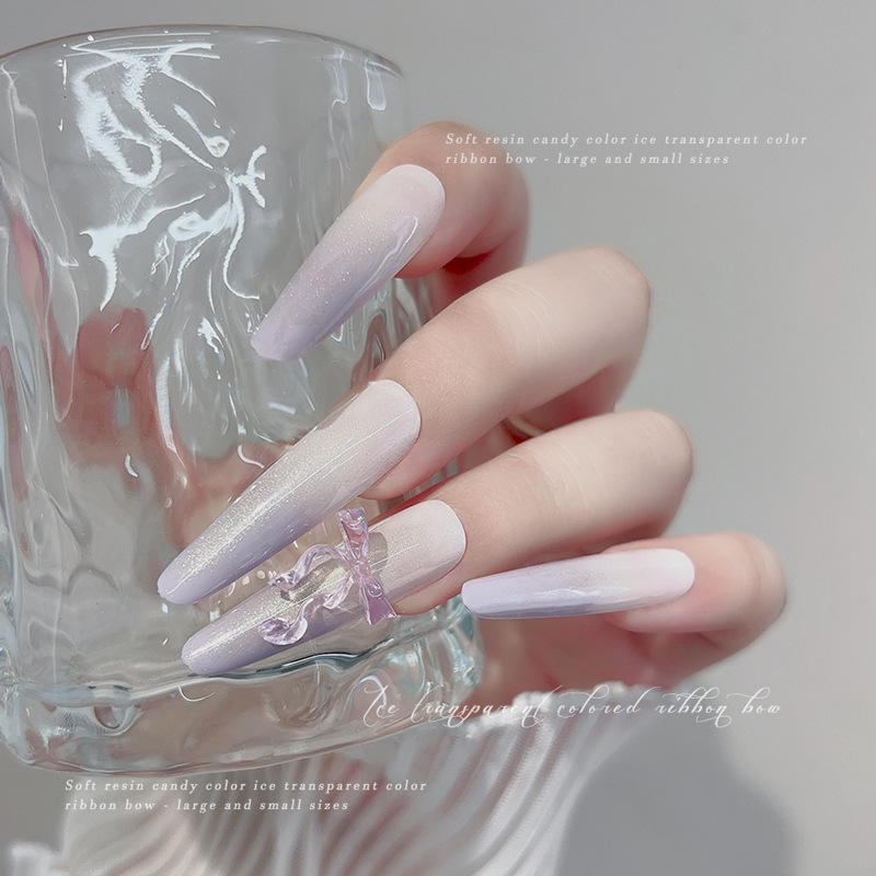 30PCS Fairy Ice Transparent Pi - Nail Art Ice Blue ulasan dan harga