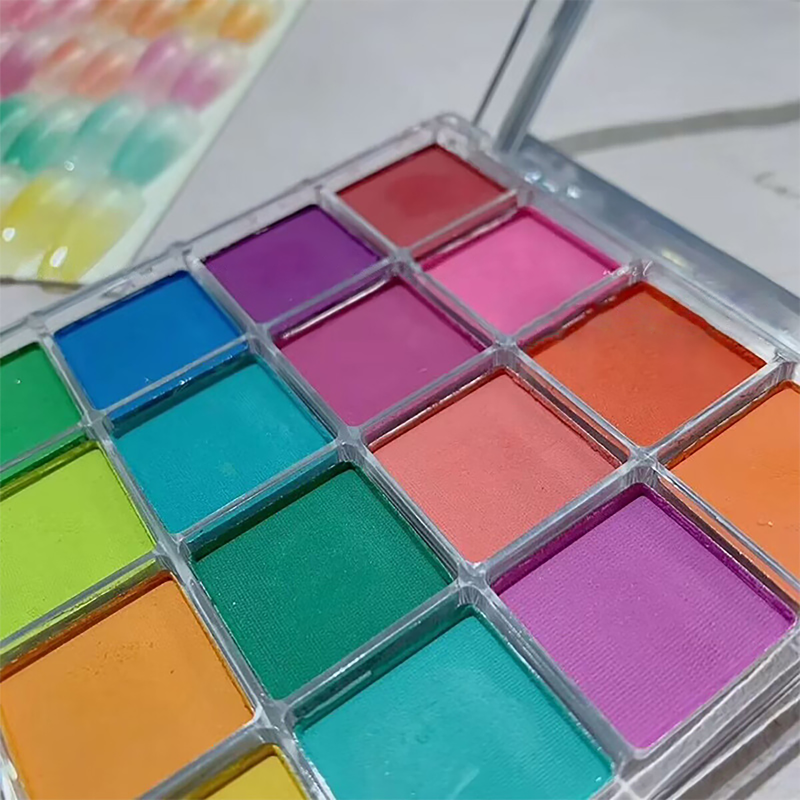 Colors Solid Rubbing Powder Na - Nail Art Ombre Glitter ulasan dan harga