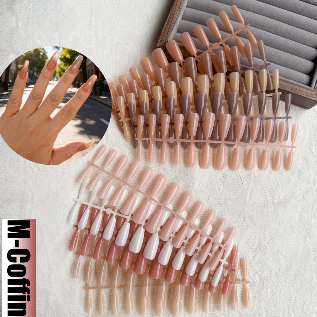 120/240pcs Fake Nails, Press O - Nail Art Aesthetic ulasan dan harga