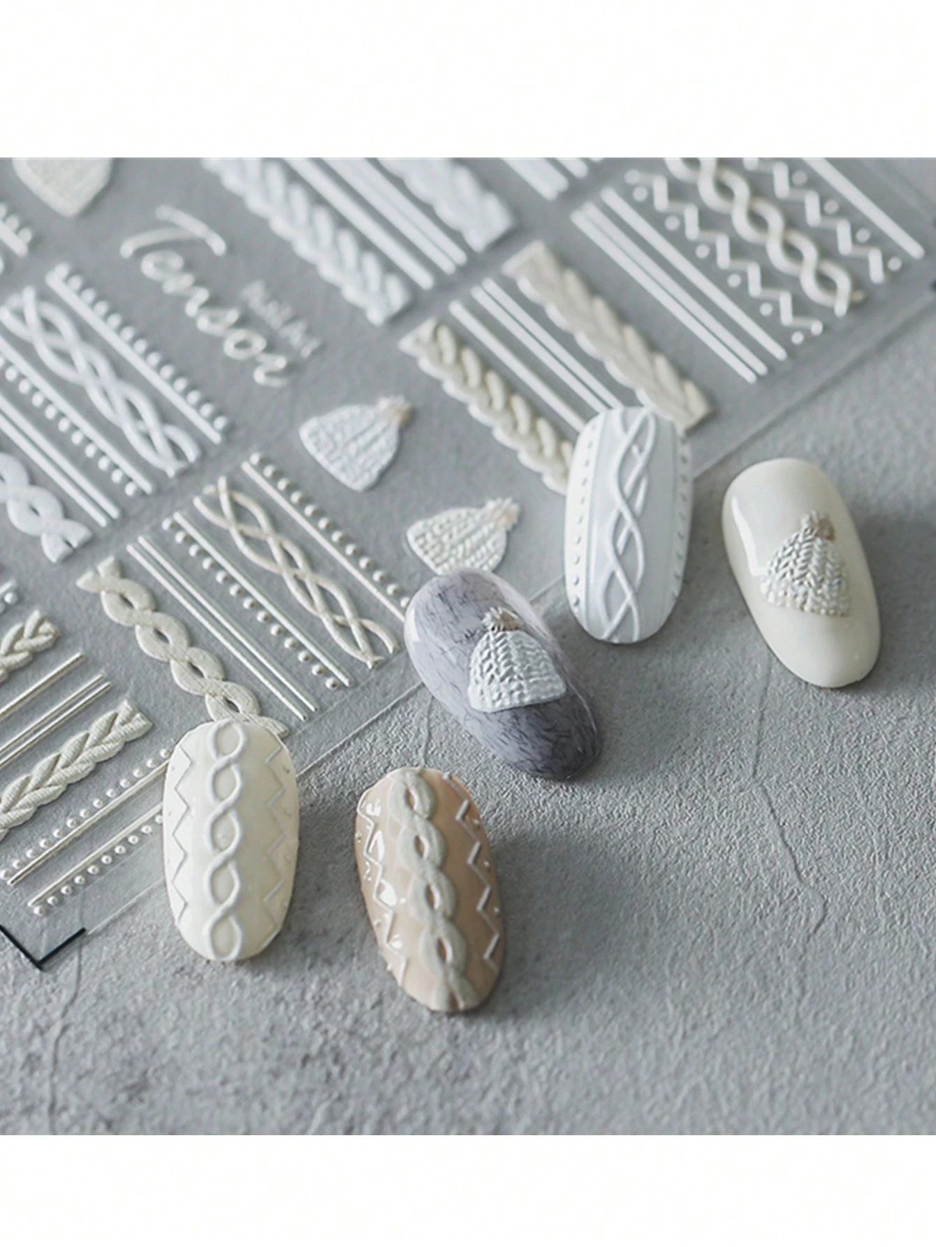 1 Sheet 5D Nail Sticker Elegan - Nail Art Vampire ulasan dan harga