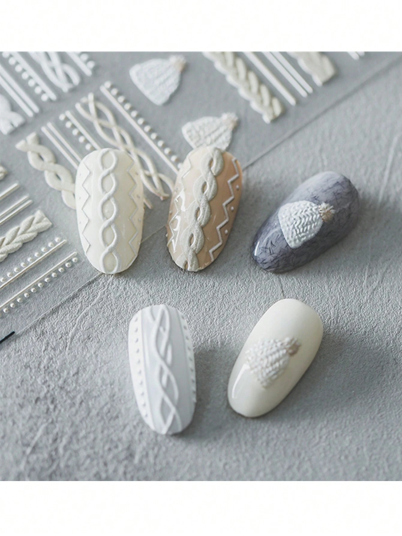 1 Sheet 5D Nail Sticker Elegan - Nail Art Vampire ulasan dan harga
