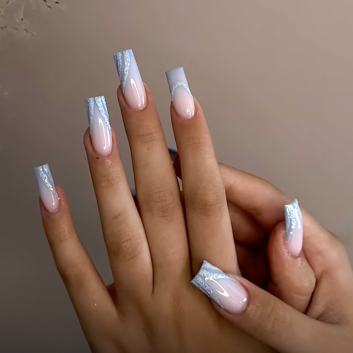 24PCS French Minimalist Stripe - Nail Art Aesthetic ulasan dan harga