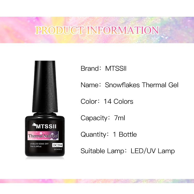 7ml Mtssii Snow Glitter Glitte - Nail Art Ombre Glitter ulasan dan harga