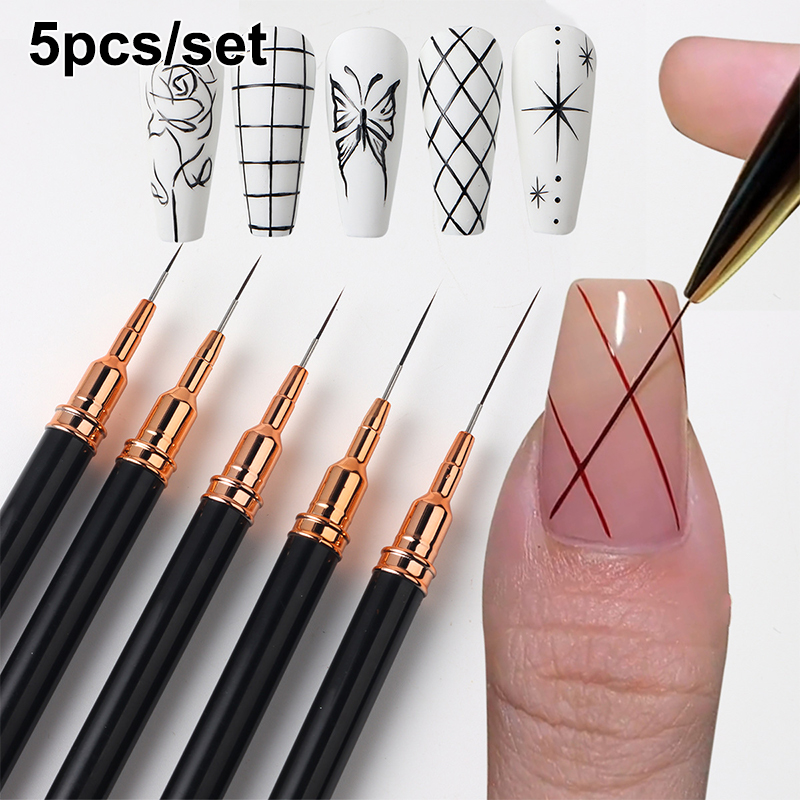 Z. 5Pcs/Set Professional Nail  - Nail Art Brush Set ulasan dan harga