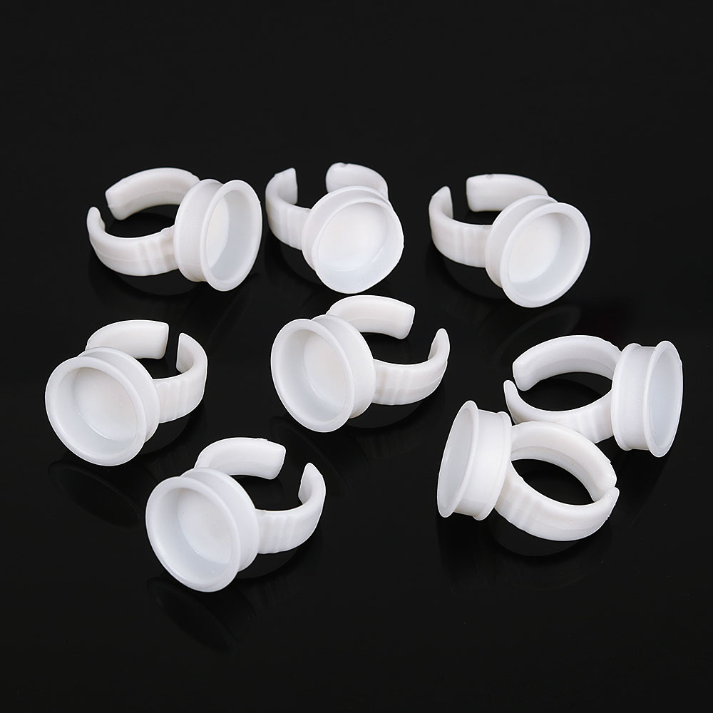 100PCS Tattoo Rings Cups Dispo - Nail Art Extension ulasan dan harga
