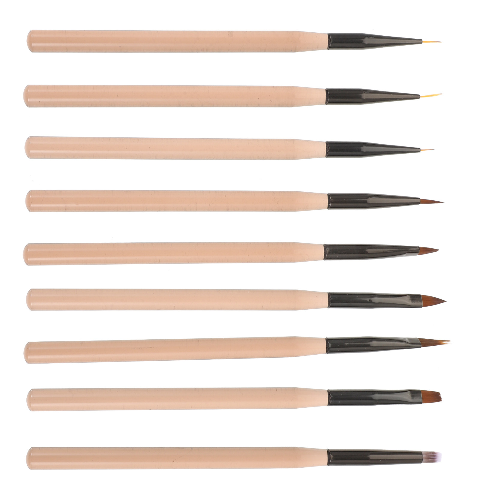 9Pcs Nail Art Liner Pens Set P - Nail Art Brush Set ulasan dan harga
