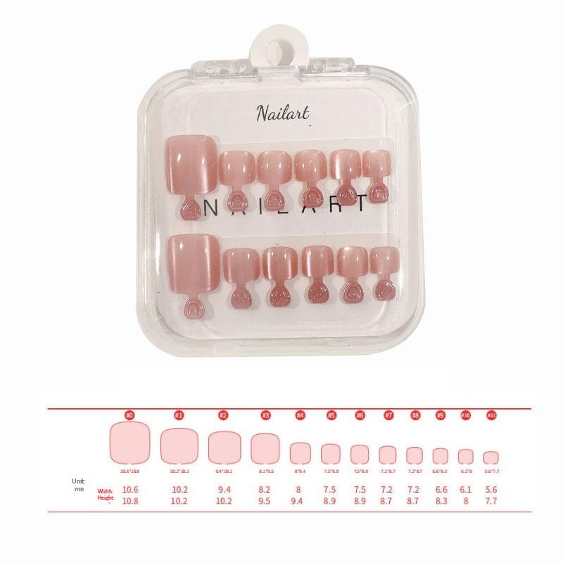 10 Pcs/Box French Fake Nails G - Nail Art Extension Cat Eye ulasan dan harga