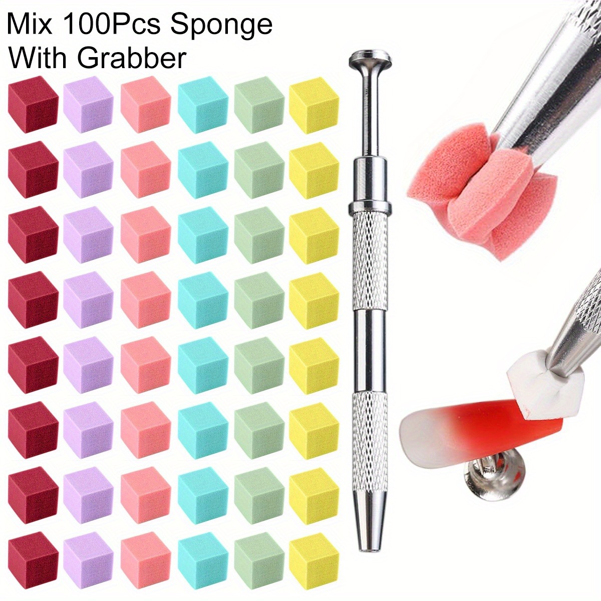 1/50/100Pcs Square Nail Art Sp - Nail Art Brush Set ulasan dan harga