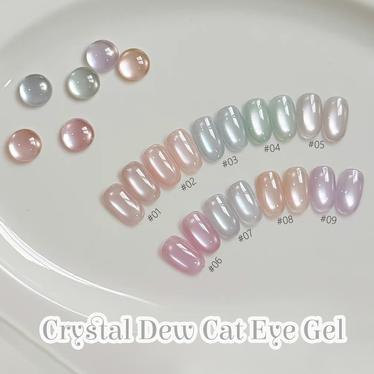 1-9pcs PSK Ice Transparent Pin - Nail Art Ice Blue ulasan dan harga
