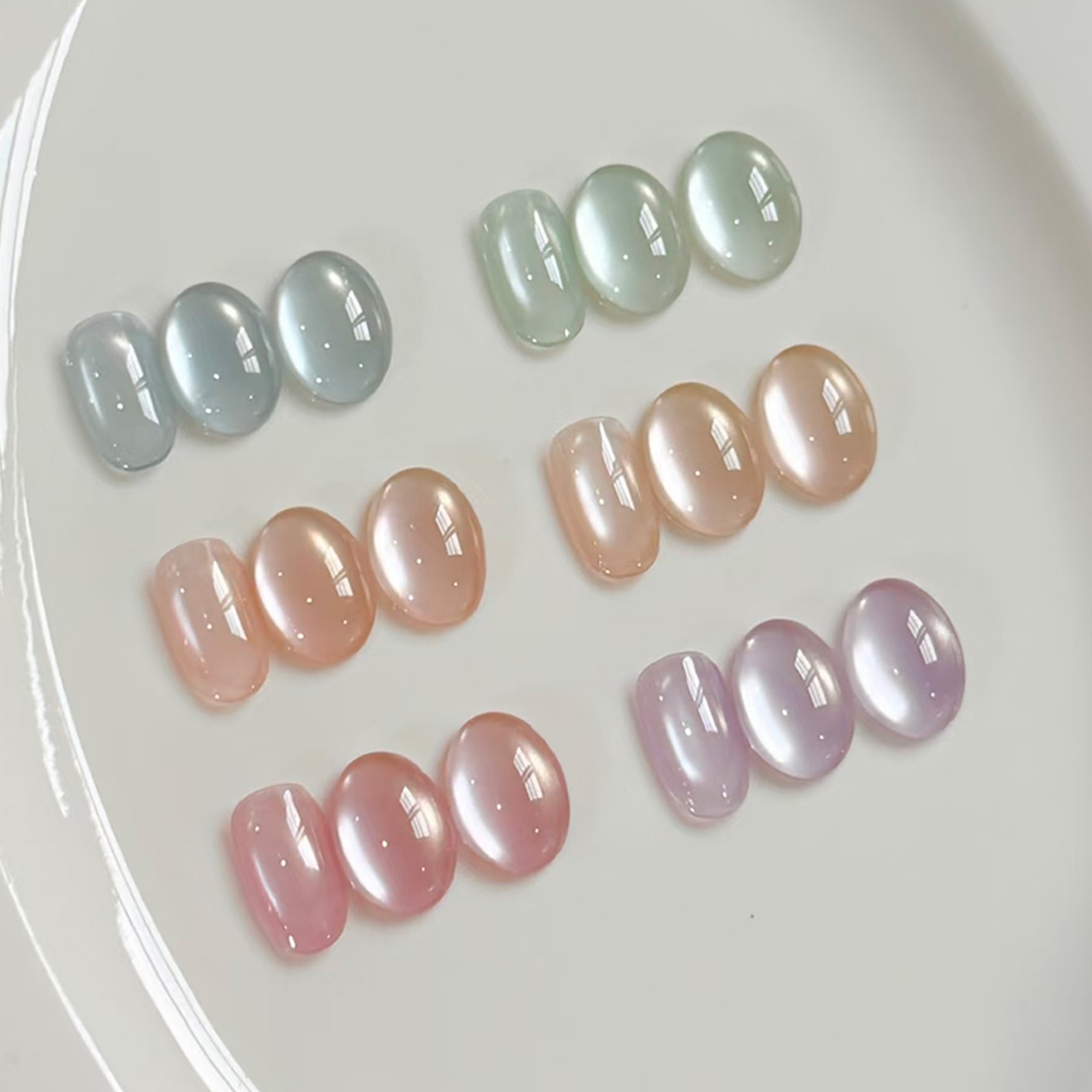 1-9pcs PSK Ice Transparent Pin - Nail Art Ice Blue ulasan dan harga