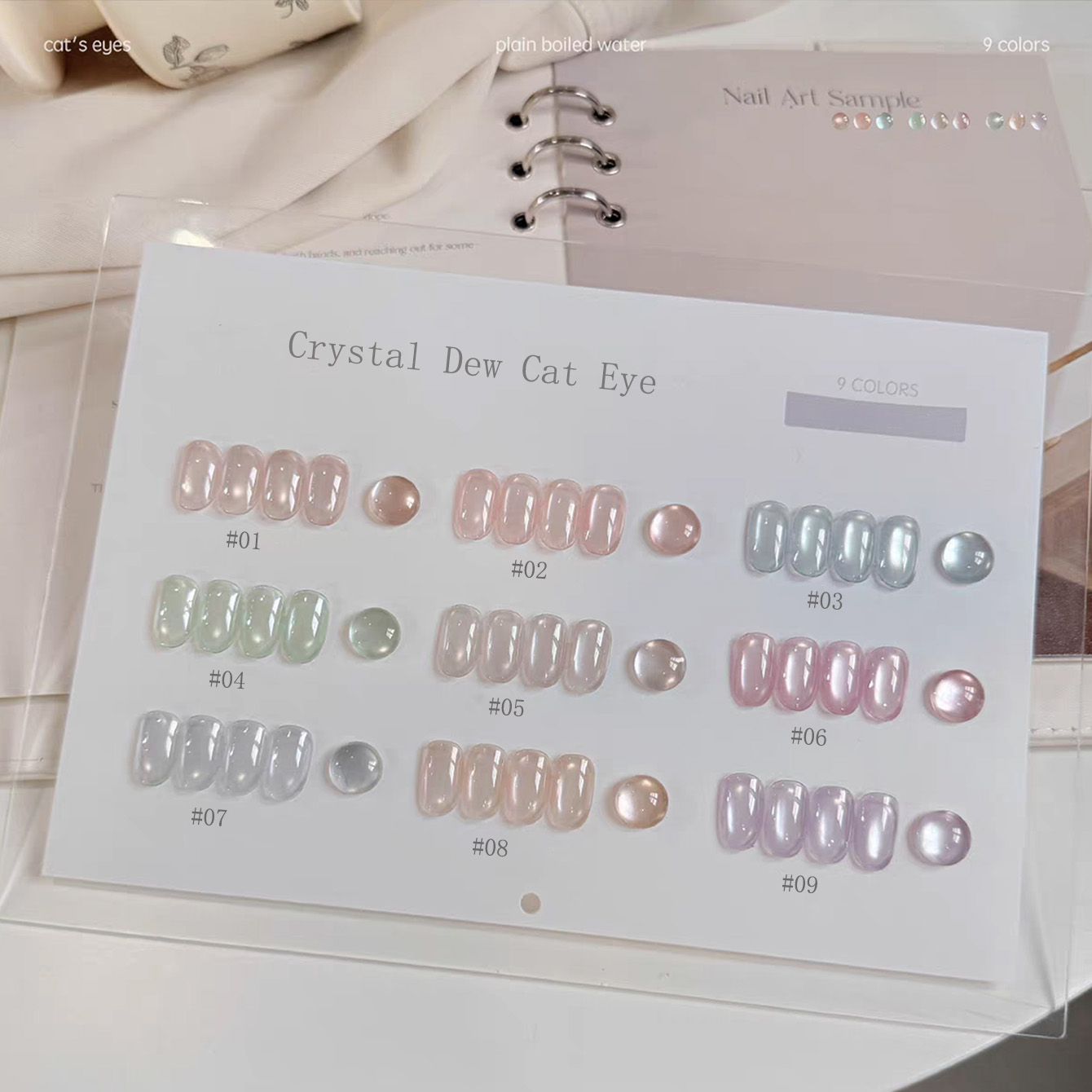 1-9pcs PSK Ice Transparent Pin - Nail Art Ice Blue ulasan dan harga