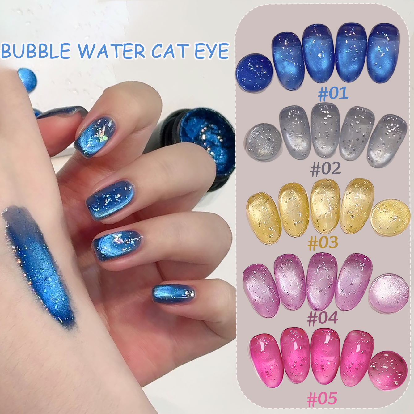 1pcs PSK 2026 Summer New Ocean - Nail Art Ice Blue ulasan dan harga