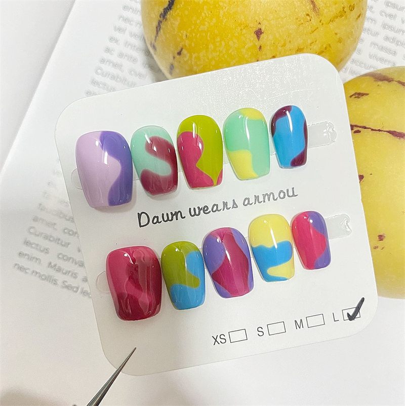 Handmade Short Press On Nails  - Nail Art Xs ulasan dan harga