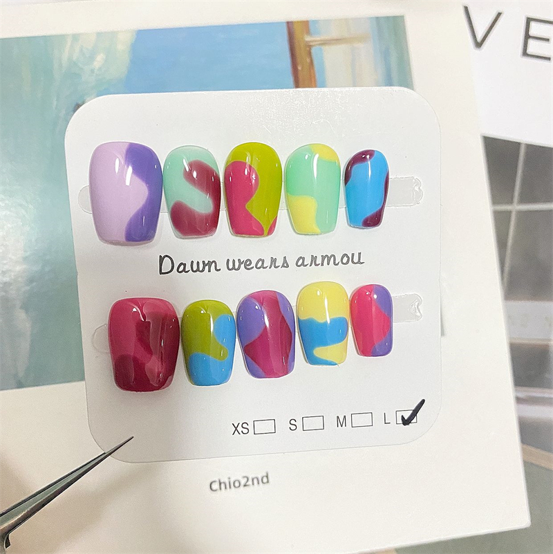 Handmade Short Press On Nails  - Nail Art Xs ulasan dan harga