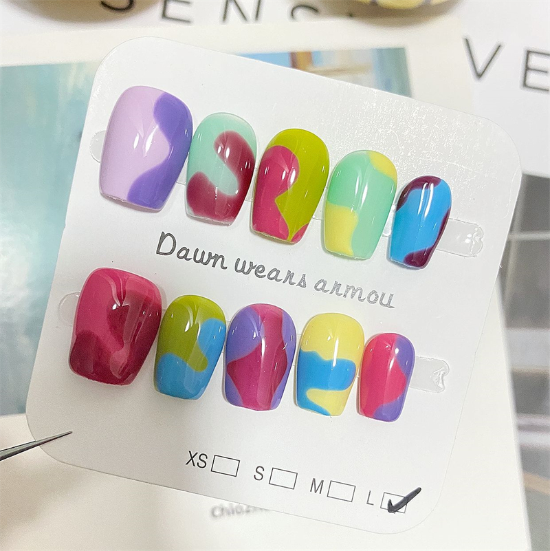 Handmade Short Press On Nails  - Nail Art Xs ulasan dan harga