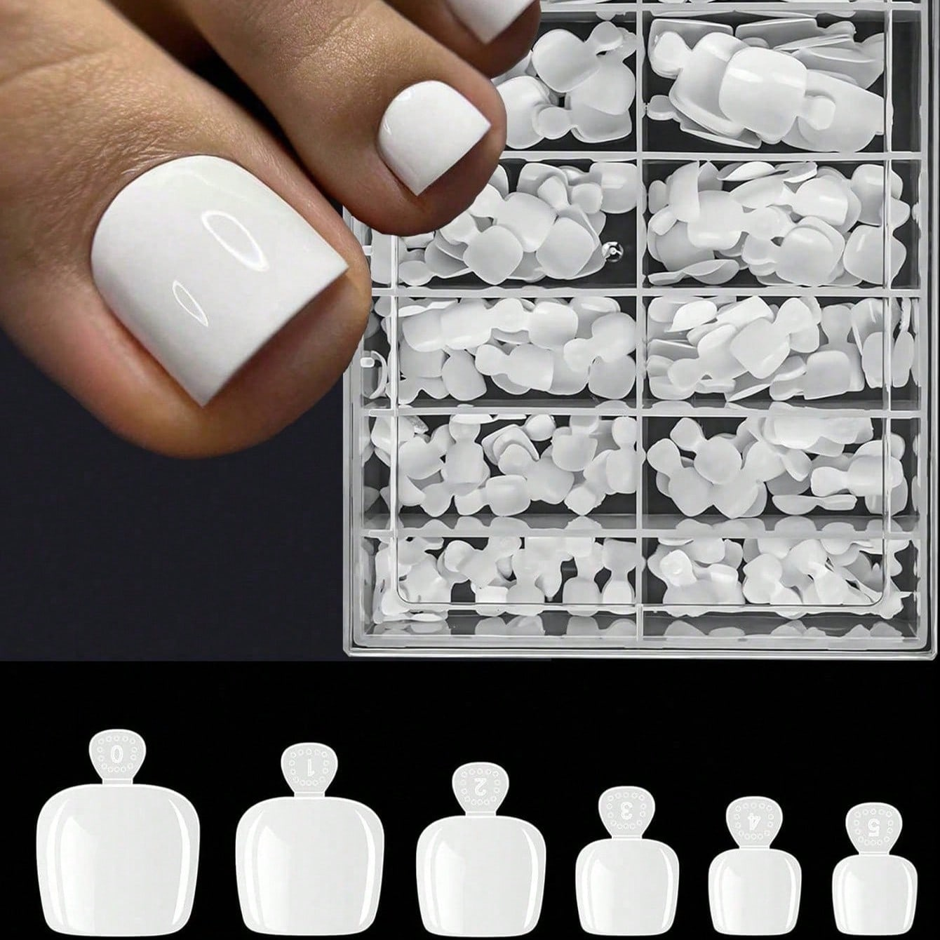 120pcs False Toe Nail Tips 12  - Nail Art Extension ulasan dan harga