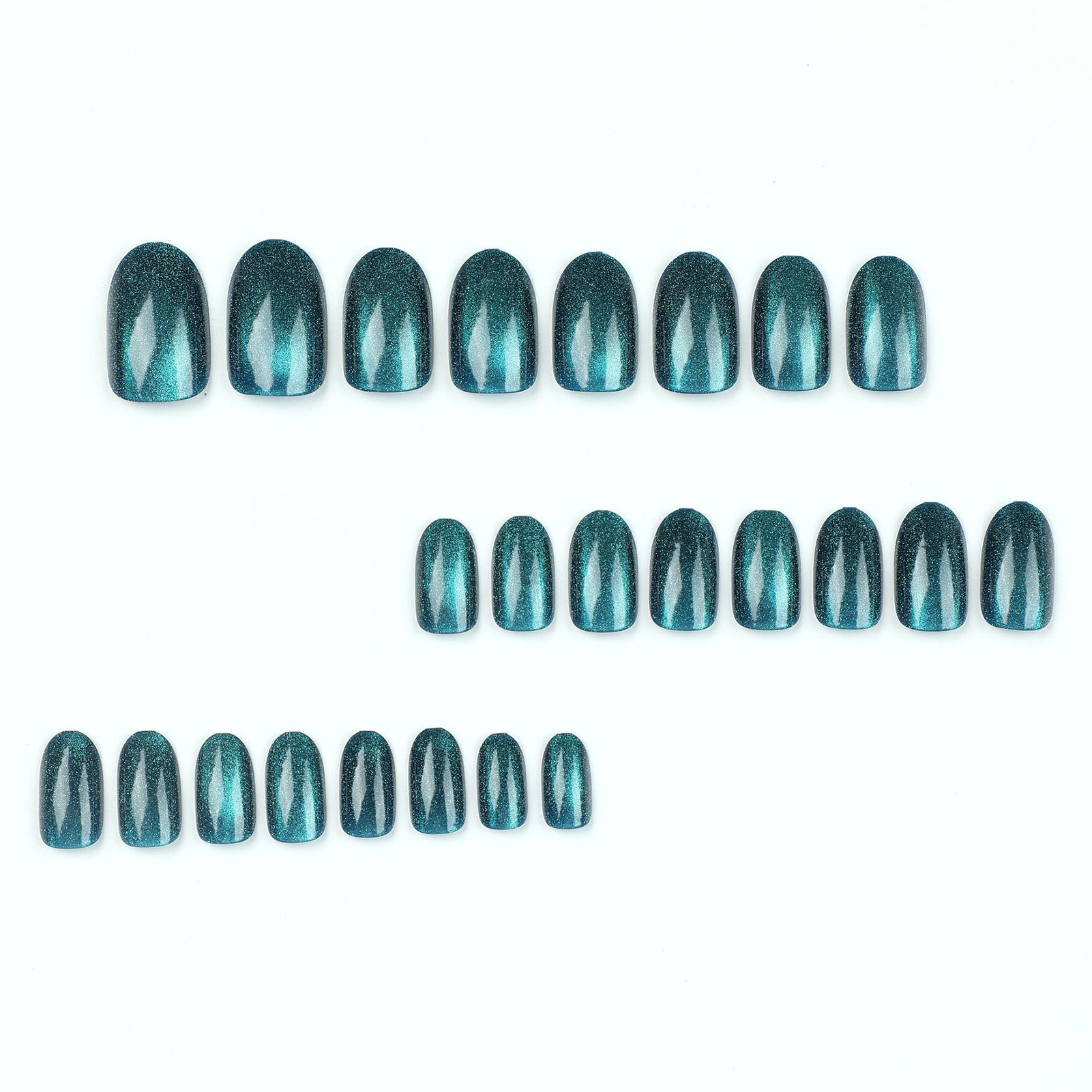 Blue Cat Eyes Resin Nail Exten - Nail Art Extension Cat Eye ulasan dan harga