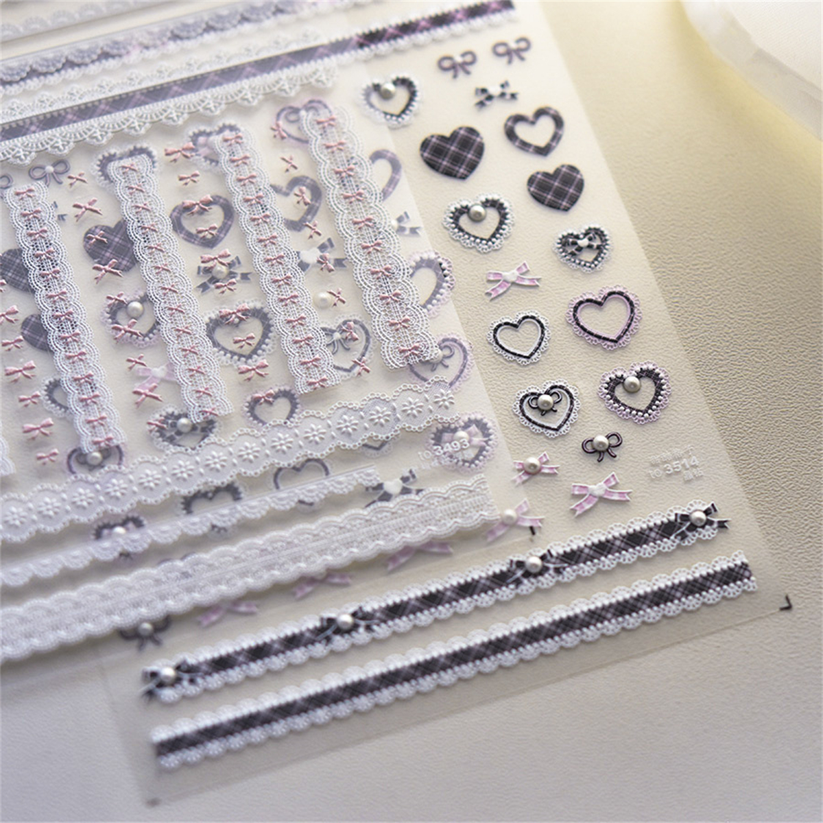 1pcs 5D Relief Kawaii Lace Nai - Nail Art Vampire ulasan dan harga