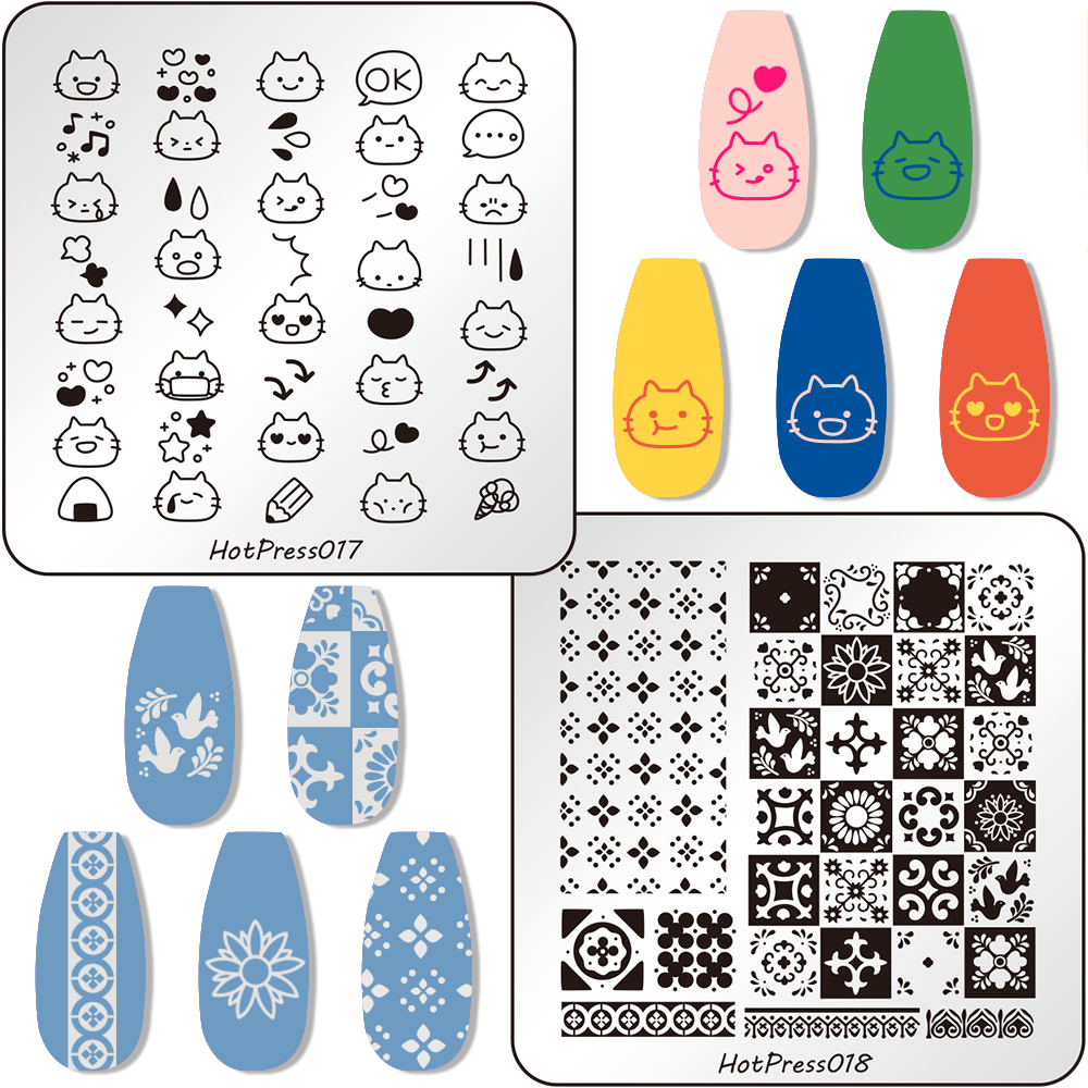1pc 3D Cute Cat Patterns DIY N - Nail Art Vintage ulasan dan harga