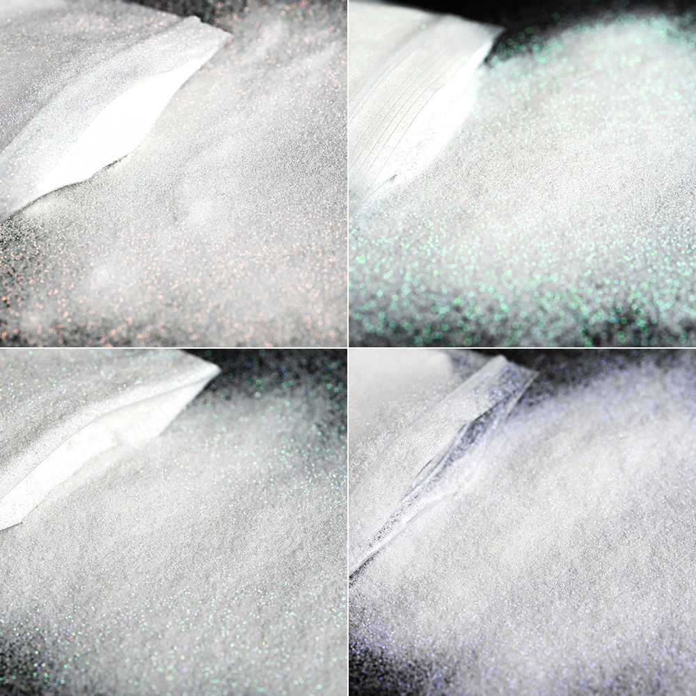 10/50g Iridescent White Nail A - Nail Glitter Chrome ulasan dan harga
