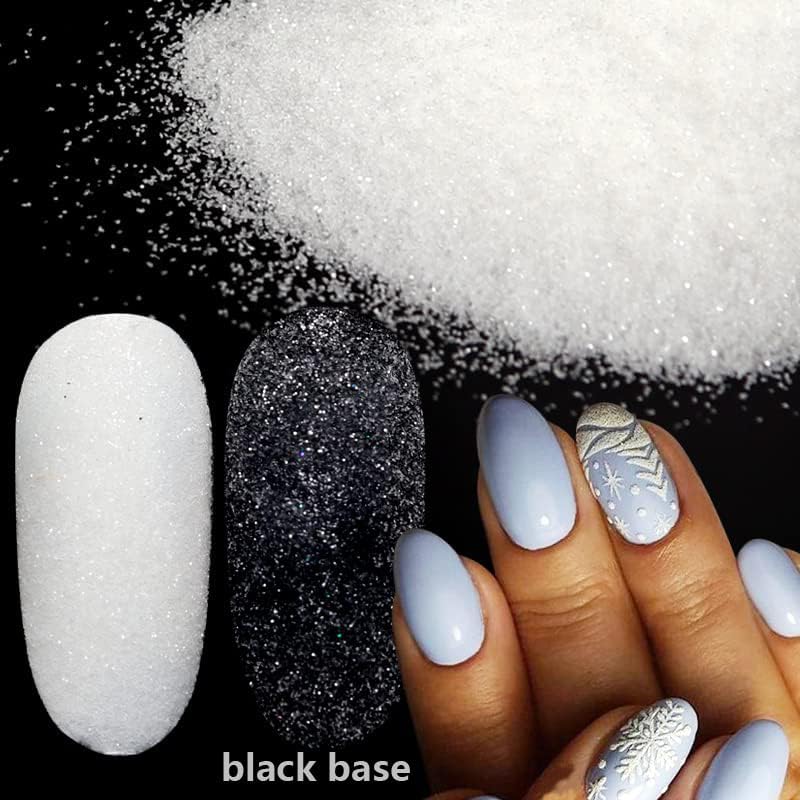 50g/Bag Christmas White Black  - Nail Art Xmas Stickers ulasan dan harga