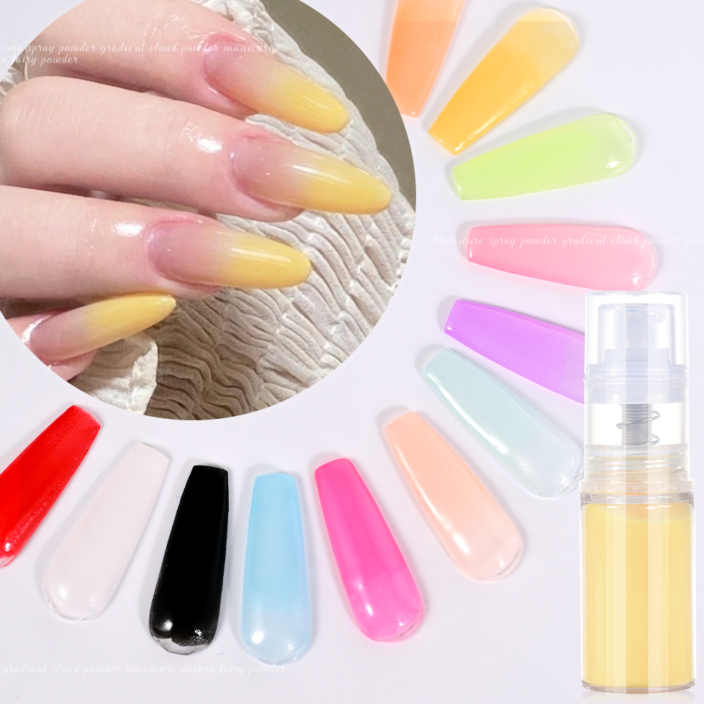 12styles Nail Art Spray Powder - Nail Art Ombre Glitter ulasan dan harga